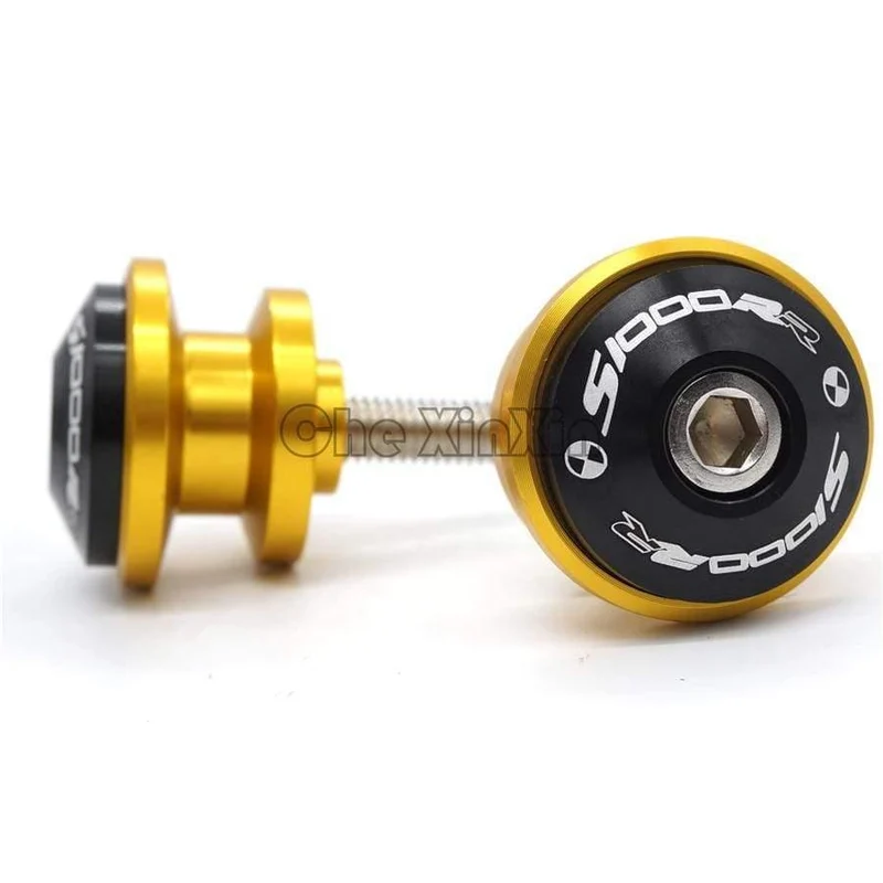 CNC Motorrad Teile Schwinge Schwinge Sliders Spulen Fit Für BMW S1000RR HP4 S1000R S1000XR S1000 R RR Neue Laser LOGO