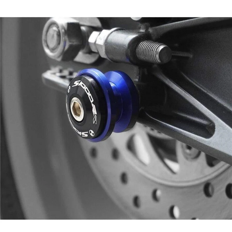 CNC Motorrad Teile Schwinge Schwinge Sliders Spulen Fit Für BMW S1000RR HP4 S1000R S1000XR S1000 R RR Neue Laser LOGO