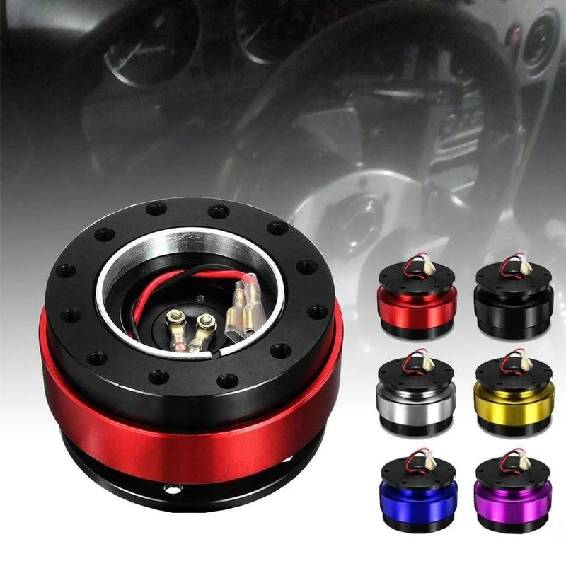 Universal Car Interior Parts Aluminium 6-Loch Auto Schnellverschluss Lenkrad Snap Off Hub Adapter Boss Kit