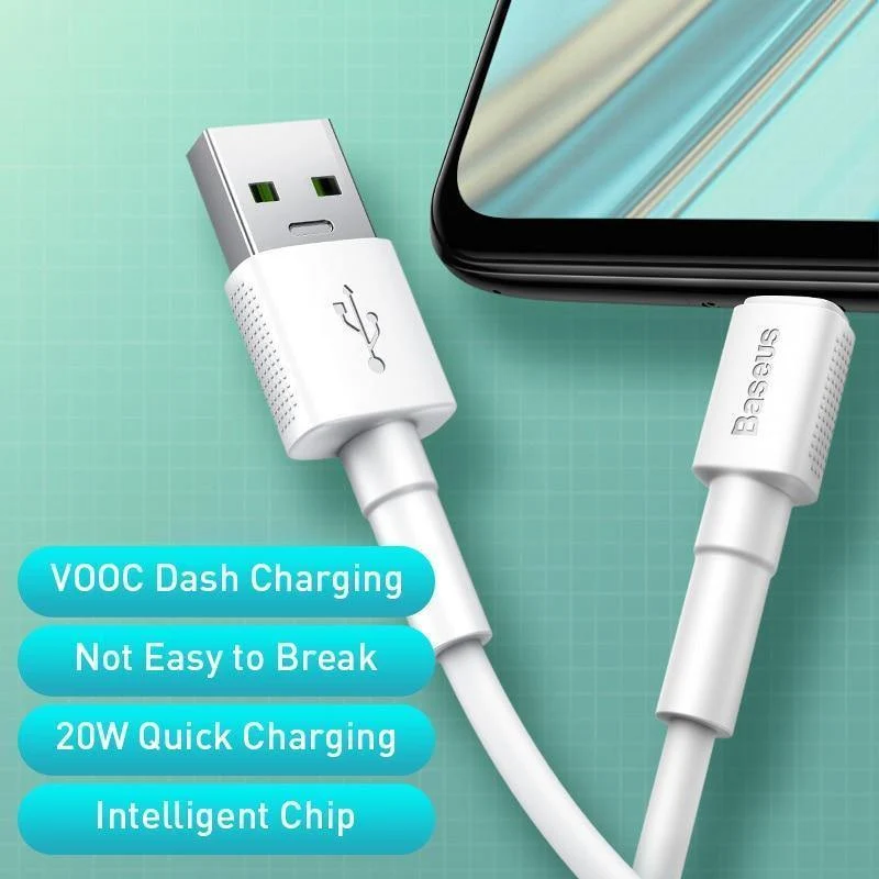 Baseus Micro-USB-Kabel für OPPO 4A VOOC Schnellladekabel Micro-USB-Ladekabel für Samsung Note 4 Xiaomi Pixel 2 Datenkabel