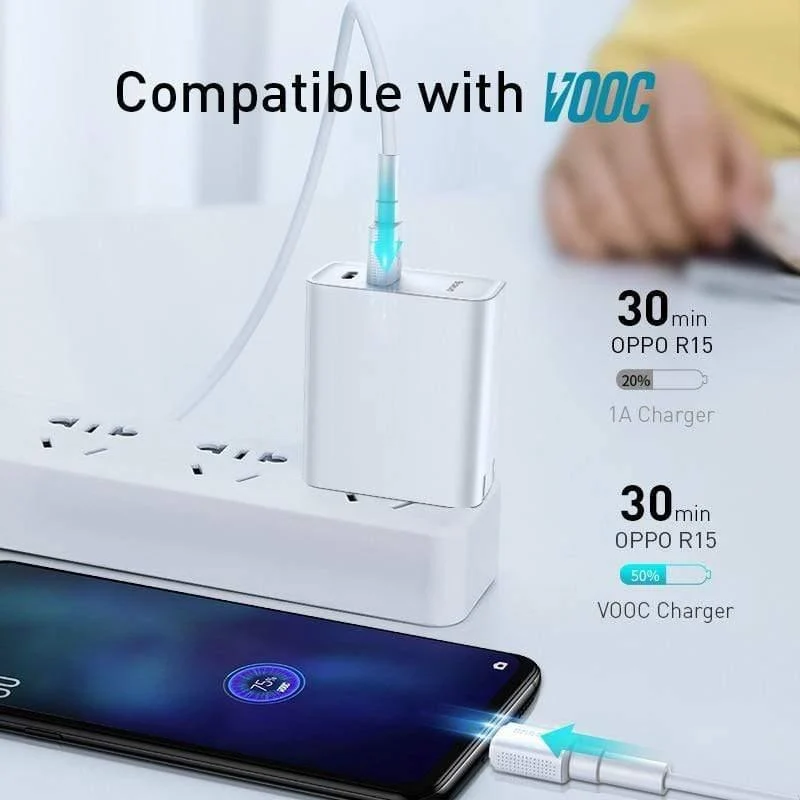Baseus Micro-USB-Kabel für OPPO 4A VOOC Schnellladekabel Micro-USB-Ladekabel für Samsung Note 4 Xiaomi Pixel 2 Datenkabel
