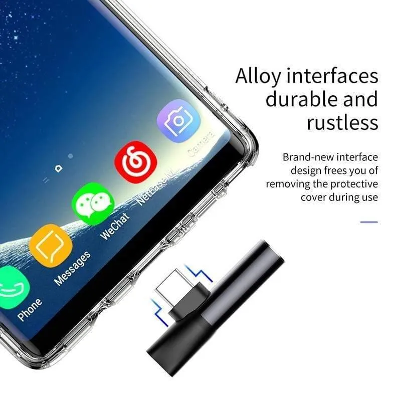 Baseus L41 USB C bis 3.5 mm Aux Jack Audio Adapter Audio Splitter Typ C Ladeadapter Für Xiaomi mi 9 Smartphone