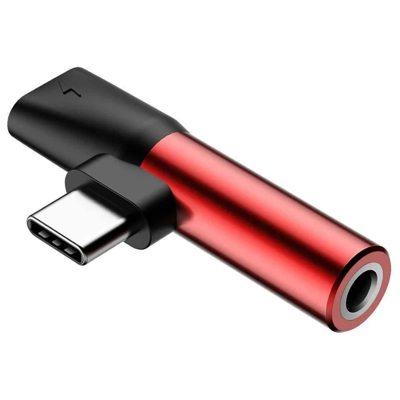Baseus L41 USB C bis 3.5 mm Aux Jack Audio Adapter Audio Splitter Typ C Ladeadapter Für Xiaomi mi 9 Smartphone