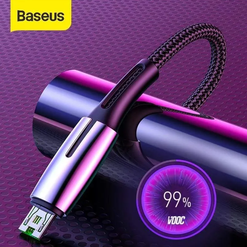 Baseus Micro-USB-Kabel für OPPO 4A VOOC Schnellladekabel Micro-USB-Ladekabel für Samsung Xiaomi Redmi Note 4 5 Datenkabel