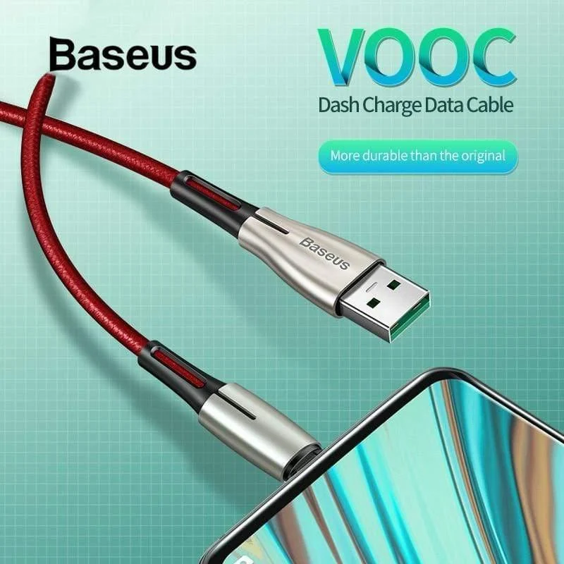 Baseus Micro-USB-Kabel für OPPO 4A VOOC Schnellladekabel Micro-USB-Ladekabel für Samsung Xiaomi Redmi Note 4 5 Datenkabel