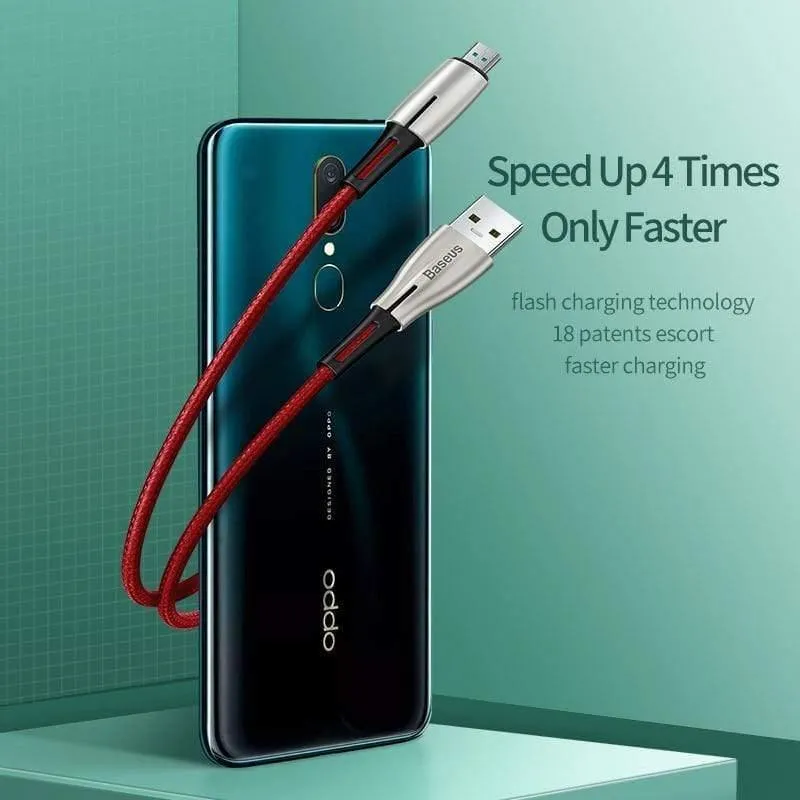 Baseus Micro-USB-Kabel für OPPO 4A VOOC Schnellladekabel Micro-USB-Ladekabel für Samsung Xiaomi Redmi Note 4 5 Datenkabel