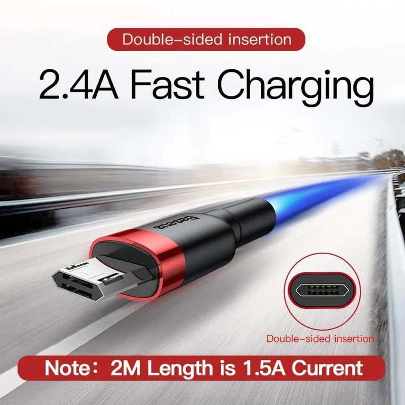 Baseus Micro USB Kabel 2.4A Schnellladung für Samsung J7 Redmi Note 5 Pro Android Handy USB Micro Kabel Ladegerät Datenkabel