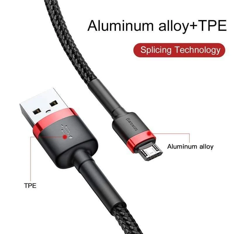 Baseus Micro USB Kabel 2.4A Schnellladung für Samsung J7 Redmi Note 5 Pro Android Handy USB Micro Kabel Ladegerät Datenkabel
