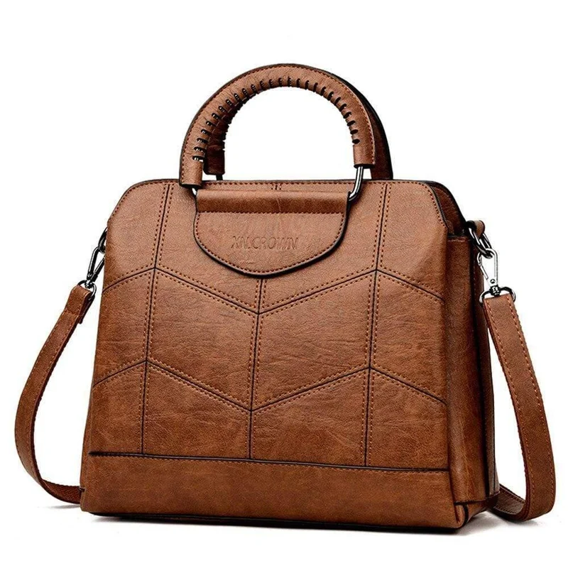 Hochwertige Umhängetaschen aus Leder für Damenmode Stickerei Umhängetasche Damenhandtaschen