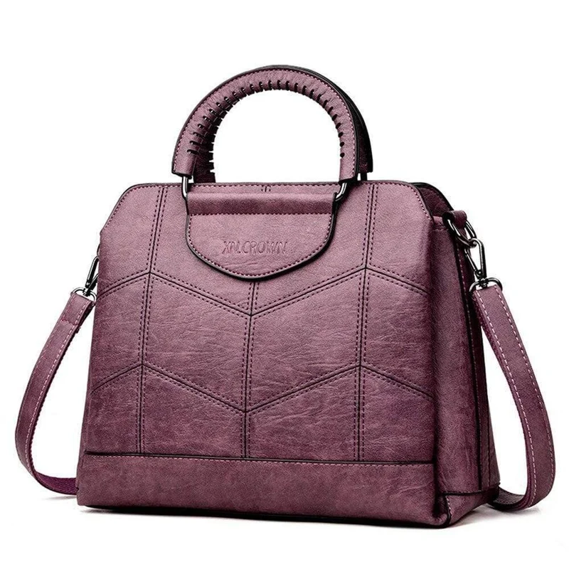 Hochwertige Umhängetaschen aus Leder für Damenmode Stickerei Umhängetasche Damenhandtaschen