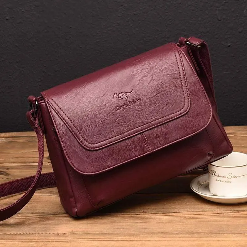 Leder Messenger Bags Leder Luxus Handtaschen Damen Taschen Designer Marke Damen Crossbody