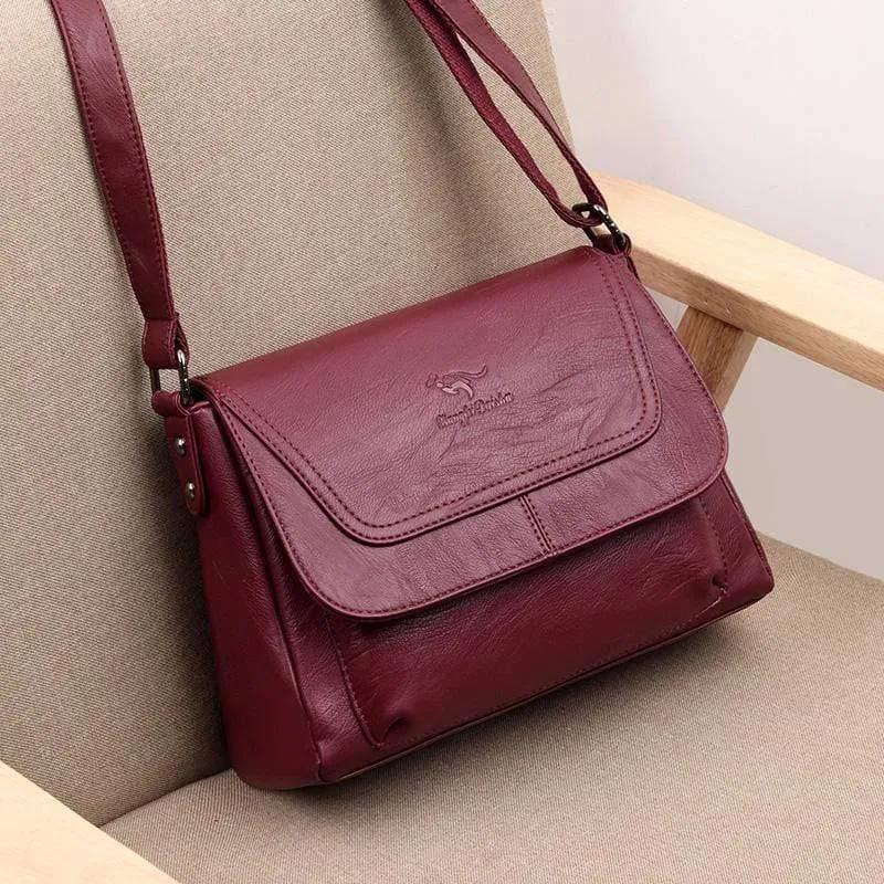 Leder Messenger Bags Leder Luxus Handtaschen Damen Taschen Designer Marke Damen Crossbody