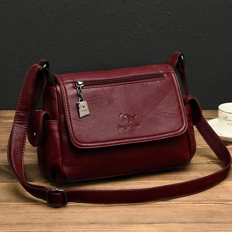 Mode Weiches Leder Luxus Handtaschen Damen Taschen Designer Multi-Pocket Crossbody Umhängetaschen