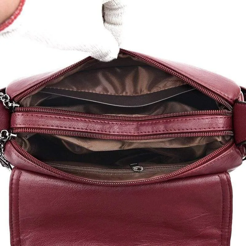 Mode Weiches Leder Luxus Handtaschen Damen Taschen Designer Multi-Pocket Crossbody Umhängetaschen