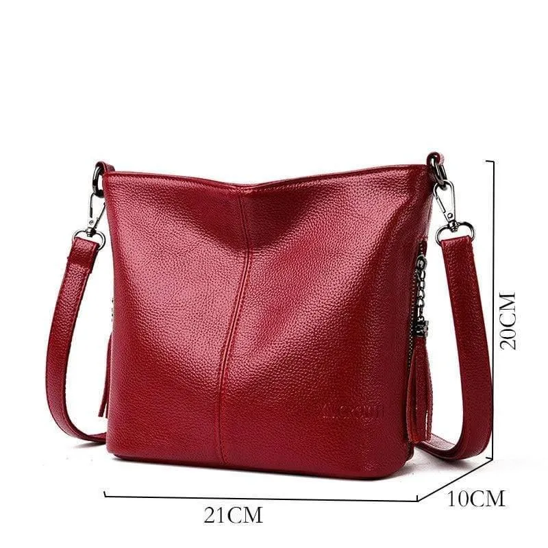 Sommer kleine feste Farben Leder Umhängetaschen Mädchen Umhängetasche Weibliche Luxus Handtaschen