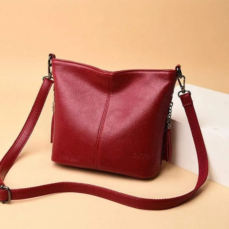 Sommer kleine feste Farben Leder Umhängetaschen Mädchen Umhängetasche Weibliche Luxus Handtaschen