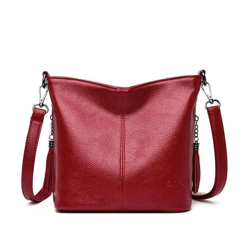 Sommer kleine feste Farben Leder Umhängetaschen Mädchen Umhängetasche Weibliche Luxus Handtaschen