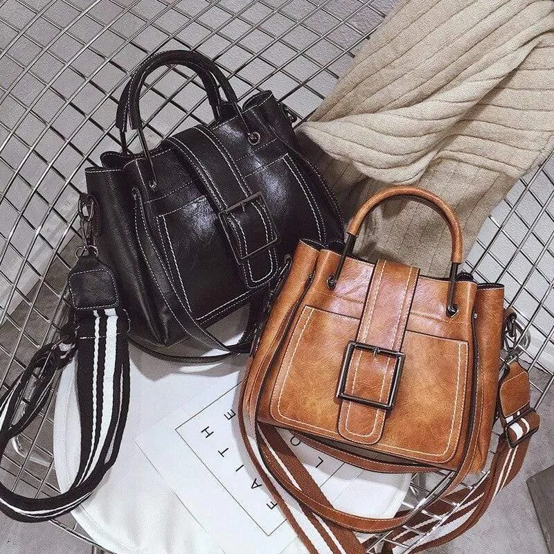 Umhängetaschen für Frauen Messenger Bags Vintage Ledertaschen Handtaschen Hohe Qualität
