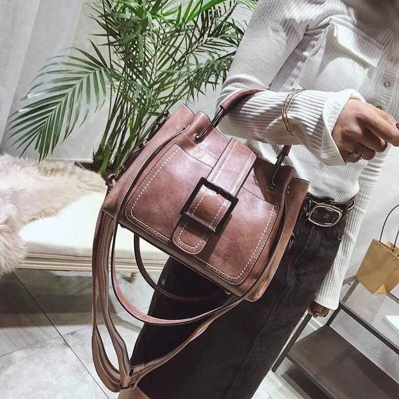 Umhängetaschen für Frauen Messenger Bags Vintage Ledertaschen Handtaschen Hohe Qualität