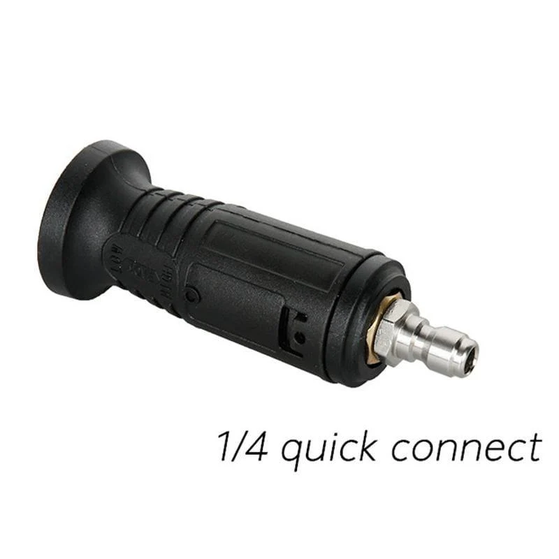Auto-Werkzeug, verstellbare Hochdruckreiniger-Düsenspitzen, variables Sprühmuster, 1/4-Zoll-Schnellverbindungsstecker, 3000 psi, Autowäsche (schwarz)