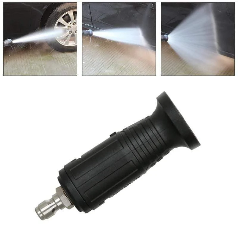 Auto-Werkzeug, verstellbare Hochdruckreiniger-Düsenspitzen, variables Sprühmuster, 1/4-Zoll-Schnellverbindungsstecker, 3000 psi, Autowäsche (schwarz)