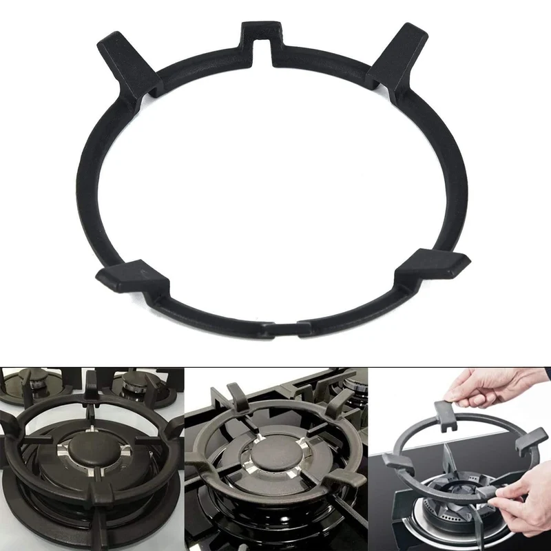 Tragbare Wok Pan Support Rack Universal Gusseisen Ständer Schwarz Braten Für Brenner Gas Kochfelder & Herde Küche Hot