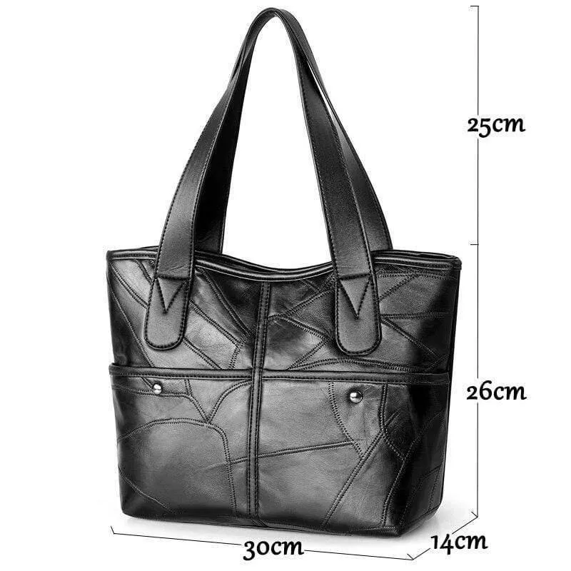 Damen-Lederhandtaschen, weibliche Umhängetaschen aus echtem Leder für Damen, Tragetaschen
