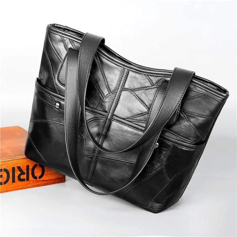 Damen-Lederhandtaschen, weibliche Umhängetaschen aus echtem Leder für Damen, Tragetaschen