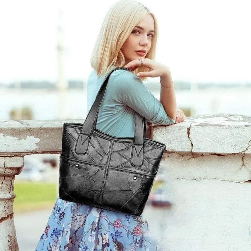 Damen-Lederhandtaschen, weibliche Umhängetaschen aus echtem Leder für Damen, Tragetaschen