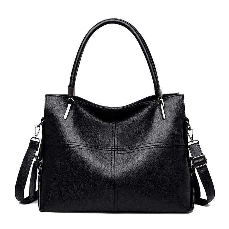Weibliche Ledertaschen Casual Tote Vintage Damen Handtasche Designer Luxus Handtaschen