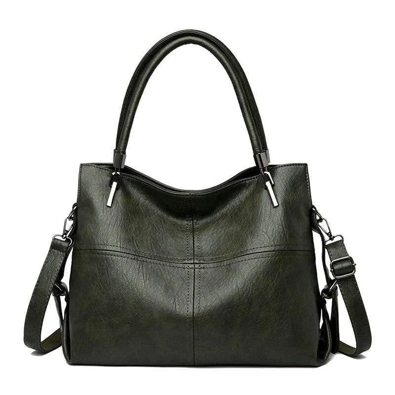 Weibliche Ledertaschen Casual Tote Vintage Damen Handtasche Designer Luxus Handtaschen