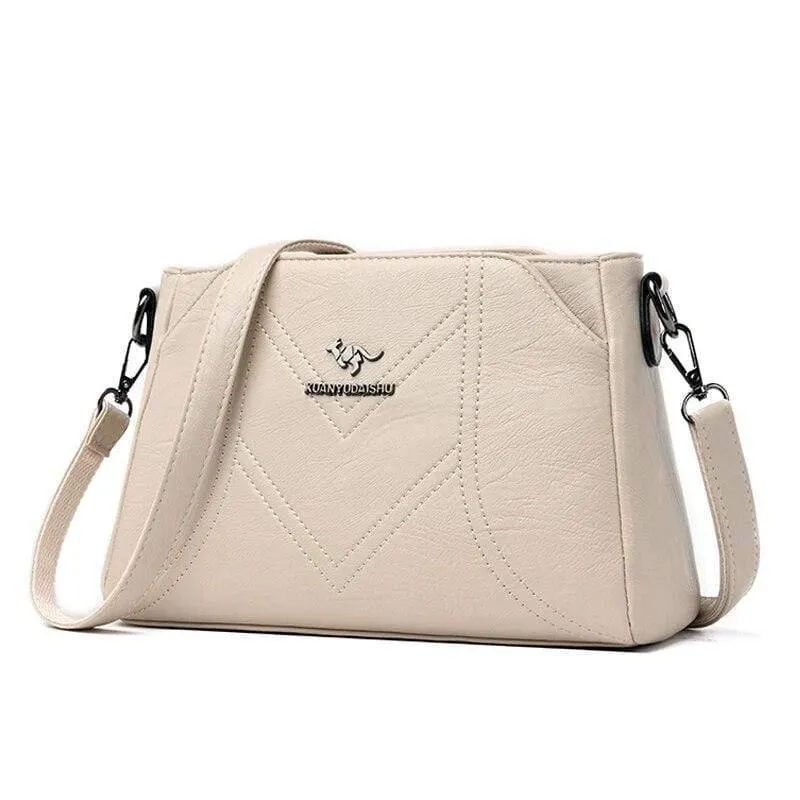 Frauen Messenger Bags Kleine Leder Umhängetasche Female Sac A Haupt Vintage Taschen für Mädchen Frauen