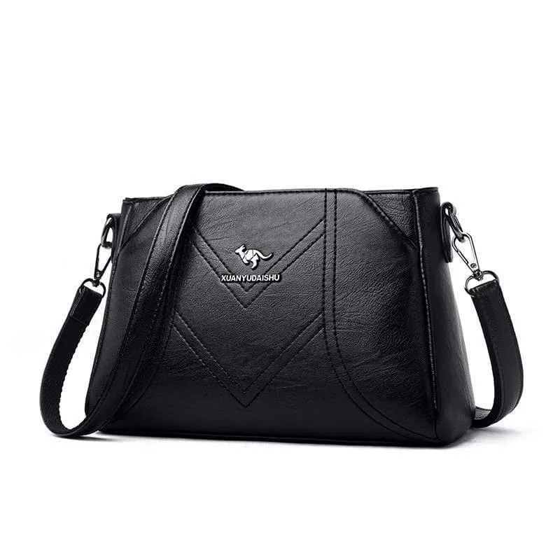 Frauen Messenger Bags Kleine Leder Umhängetasche Female Sac A Haupt Vintage Taschen für Mädchen Frauen