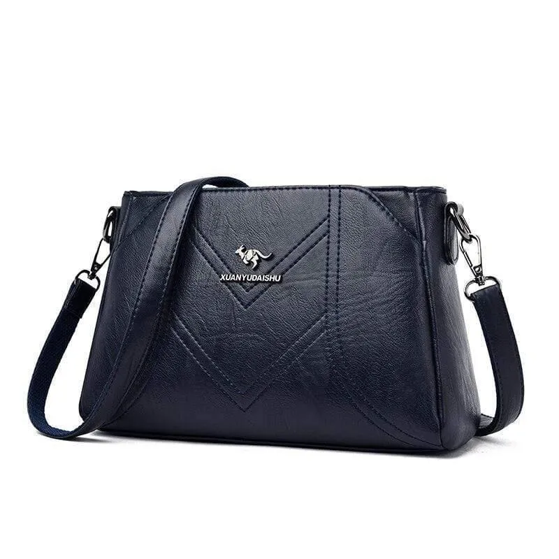 Frauen Messenger Bags Kleine Leder Umhängetasche Female Sac A Haupt Vintage Taschen für Mädchen Frauen