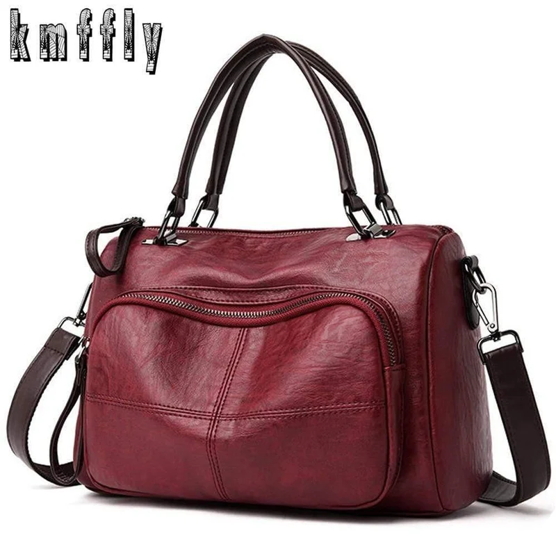Luxus Damen Handtaschen Große Kapazität Boston Tote Bag Designer Weiche Leder Damen Handtaschen