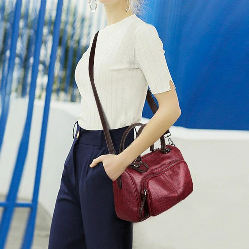 Luxus Damen Handtaschen Große Kapazität Boston Tote Bag Designer Weiche Leder Damen Handtaschen
