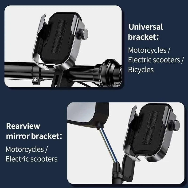 Baseus Motorrad Telefonhalter Unterstützung Moto Fahrrad Rückspiegel Lenker Standhalterung Scooter Motorrad Fahrradhalter