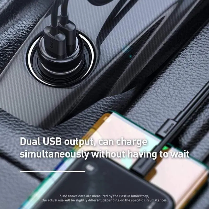 Baseus FM Transmitter Auto Bluetooth 5.0 FM Radio Modulator Auto Kit 3.1A USB Autoladegerät Freisprecheinrichtung Wireless Aux Audio MP3 Player (Schwarz)