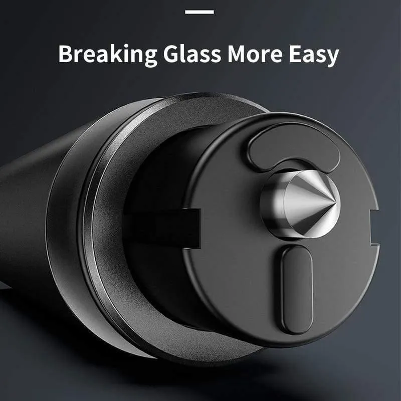Baseus Mini Autofenster Glasbrecher Sicherheitsgurtschneider Sicherheitshammer Lebensrettender Fluchthammer Schneidemesser Innenzubehör