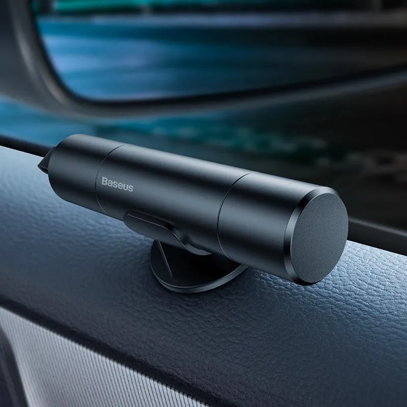 Baseus Mini Autofenster Glasbrecher Sicherheitsgurtschneider Sicherheitshammer Lebensrettender Fluchthammer Schneidemesser Innenzubehör