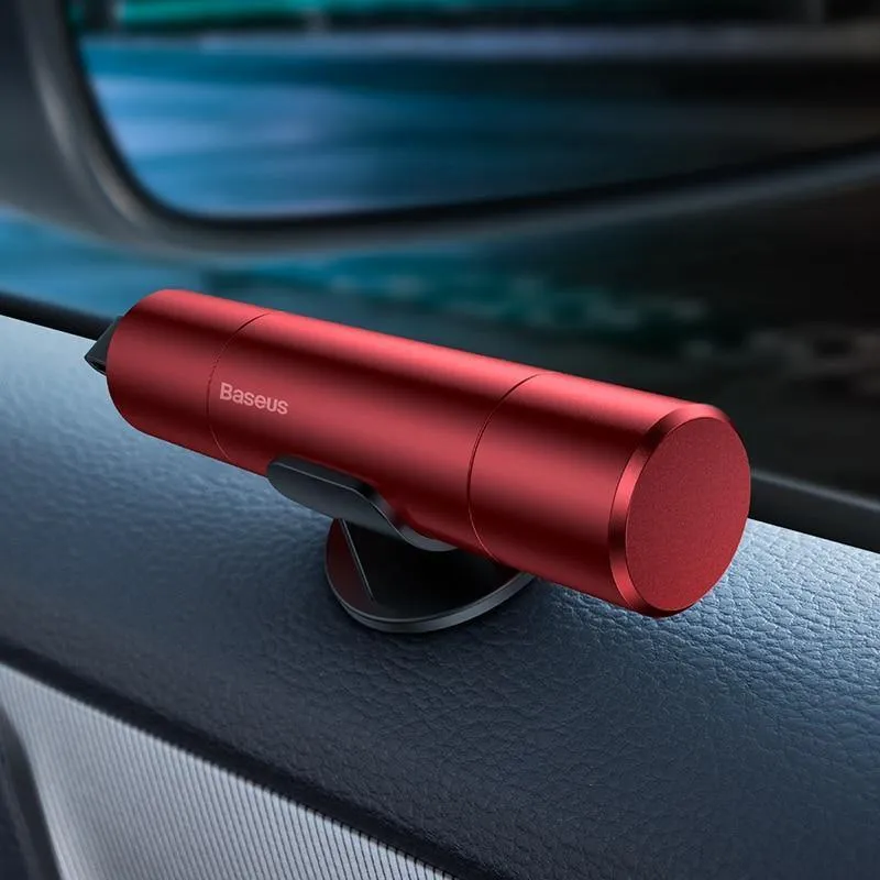 Baseus Mini Autofenster Glasbrecher Sicherheitsgurtschneider Sicherheitshammer Lebensrettender Fluchthammer Schneidemesser Innenzubehör
