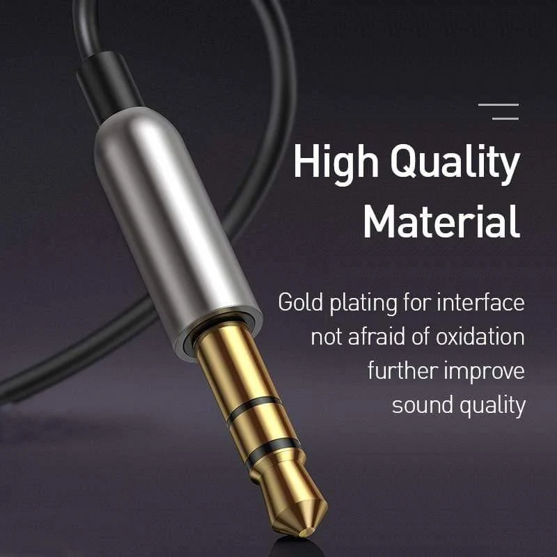 Baseus Bluetooth-Sender Drahtloser Bluetooth-Empfänger 5.0 Auto AUX 3.5mm Bluetooth-Adapter-Audiokabel für Lautsprecherkopfhörer