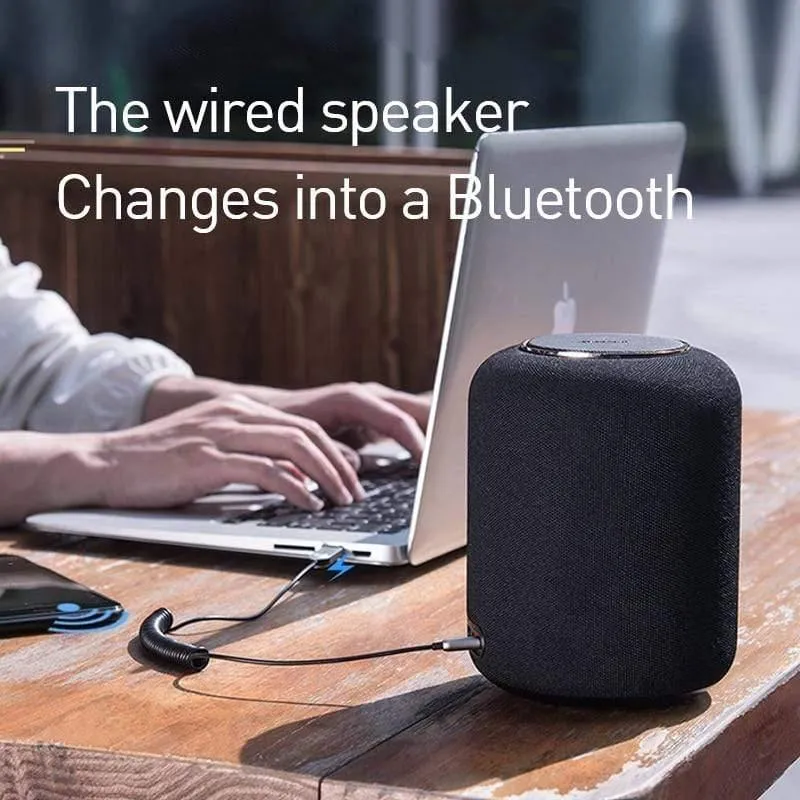 Baseus Bluetooth-Sender Drahtloser Bluetooth-Empfänger 5.0 Auto AUX 3.5mm Bluetooth-Adapter-Audiokabel für Lautsprecherkopfhörer