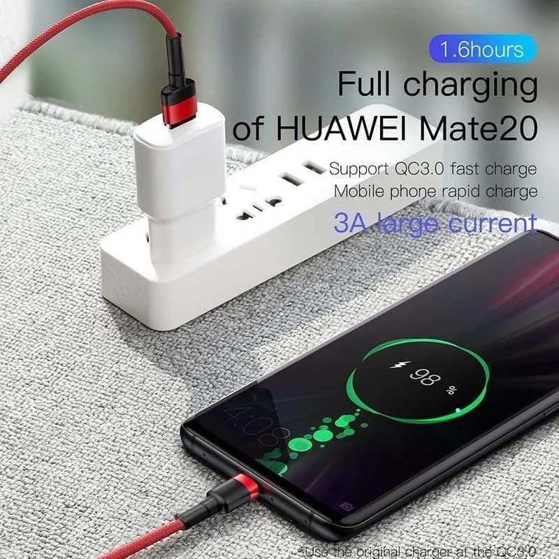 Baseus USB Typ C Kabel Schnellladung 3.0 USB C Kabel für Samsung S9 S10 Xiaomi Mi 9 Upgrade Schnellladekabel USB-C Datenkabel
