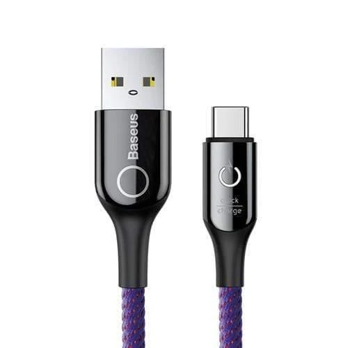 Baseus Typ C Kabel Smart Power off USB C Kabel für Xiaomi 10 9t Quick Charge 3.0 Kabel für Redmi Note 9s USB Typ C Kabel