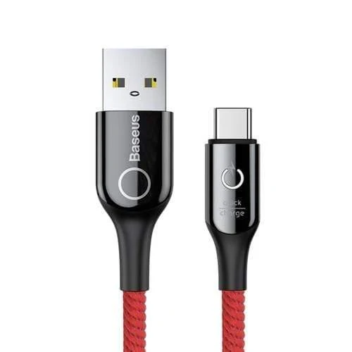 Baseus Typ C Kabel Smart Power off USB C Kabel für Xiaomi 10 9t Quick Charge 3.0 Kabel für Redmi Note 9s USB Typ C Kabel