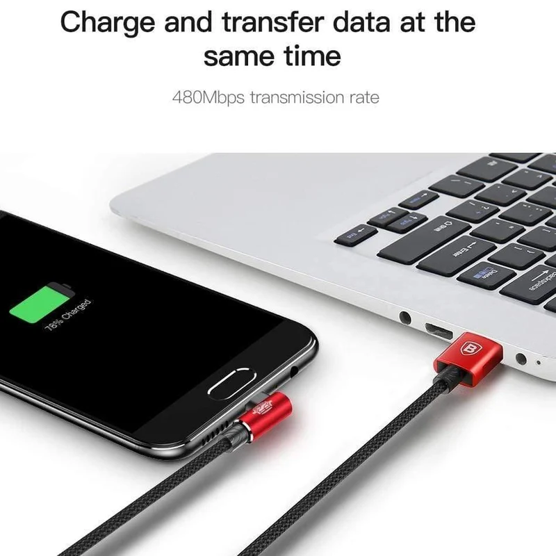 Baseus Mobile Game Reversibles Micro-USB-Kabel für Xiaomi Redmi 4X Note 4 5 Plus USB-Datenkabel für Samsung S6 USB-Ladekabel