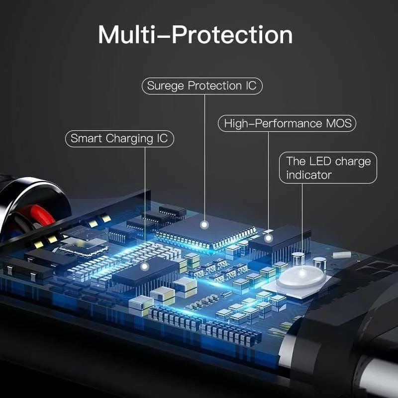 Baseus USB Typ C Kabel USB C für Samsung S9 S10 LED-Beleuchtung Typ C Kabel für Huawei P30 Lite Pro USB-C Handykabel