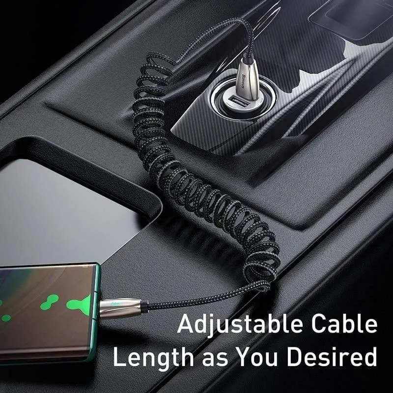 Baseus USB Typ C Kabel 3A Typ C Kabel für Redmi Note 8 9s Pro LED USB C Kabel für Huawei P40 P30 Pro Samsung S20 Federkabel