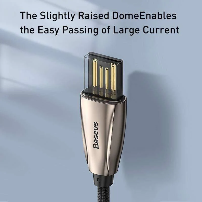 Baseus USB Typ C Kabel 3A Typ C Kabel für Redmi Note 8 9s Pro LED USB C Kabel für Huawei P40 P30 Pro Samsung S20 Federkabel